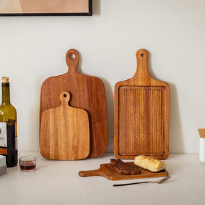 Plateau de service en bois d'ébène de qualité supérieure, durable, pliable, non toxique, facile à nettoyer, plateau de style japonais, steak, pain, dessert - Product Image 3