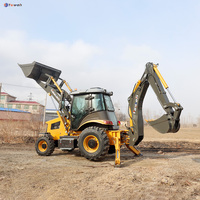 Yaweh 388 Backhoe Loader kualitas baik dengan produsen Wheel loader kustomisasi di Tiongkok