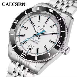 CADISEN New Men's Watches Mechanical Wristwatch for Men Automatic Watch Men Japan NH35A Ceramic Bezel 10Bar Waterproof <b>Clock</b> - Product Image 1
