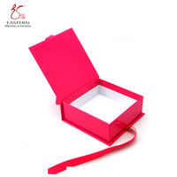 Boîte en papier magnétique de luxe, emballage, Bracelet à épices, chouchous, boîte de marque pliable, boîtes cadeaux de mariage personnalisées avec fermeture en ruban