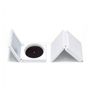 Cofanetto Vuoto Quadrato Bianco per <span class=keywords><strong>Polvere</strong></span> Compatta con Specchio, Chiusura Magnetica, Confezione Cosmetica per <span class=keywords><strong>Polvere</strong></span> Pressata, Blush, Private Label - Product Image 3