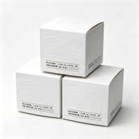 Vente flash - Boîte en carton blanc au design simple avec texture gaufrée pour les fabricants de cosmétiques et de produits de beauté