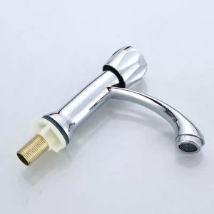 Robinet de lavabo en alliage de zinc Himans, monocommande, à poser sur le comptoir, style moderne, longueur de bec 5,0-6,9 pouces, robinet de lavabo monotrou - Product Image 3