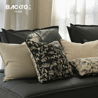 Designer français Floral décoratif canapé oreiller housse de coussin élégant Jacquard jeter taie d'oreiller salon décor à la maison