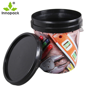 Color negro PP o HDPE Cubo solvente impreso a todo color - Product Image 5