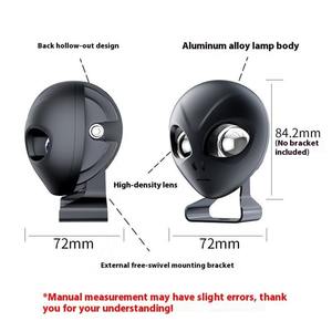 Lumière LED pour moto 100W Ultra lumineux Blanc/Jaune Phare de tête Alien pour vélo et trottinette électrique Conversion de phare à faisceau haut/bas - Product Image 3