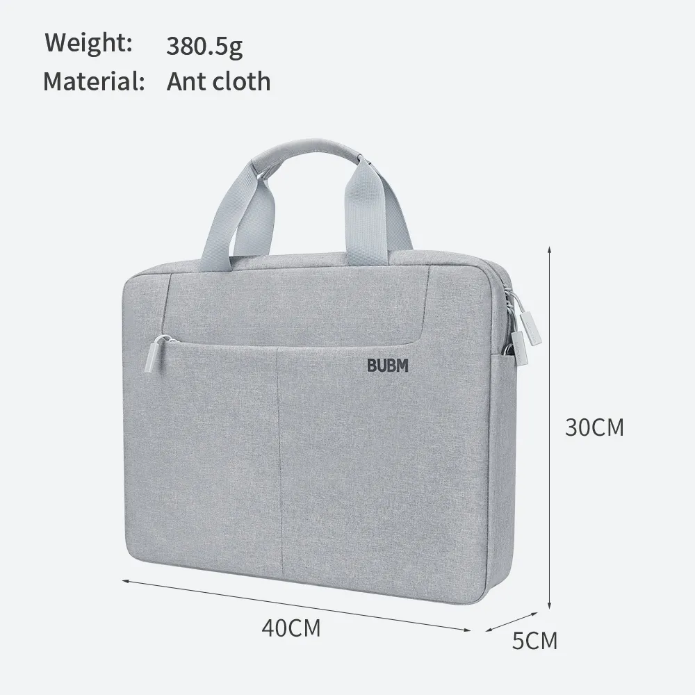BUBM Laptop Briefcase Messenger Crossbody Shoulder Bag Large Capacity Bag