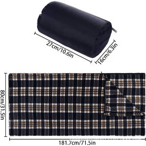 Sac de couchage rectangulaire Woqi 181,7 cm x 80 cm, respirant, en polyester, style enveloppe, pour adultes, camping en plein air - Product Image 1