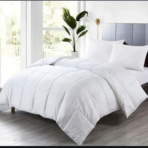 All Season Luxury Plain Cotton Comforter Set 4 Pcs Breathable Quilt Blanket Bedding Collection for Bedroom and Hotel - Product Image 5