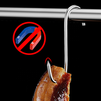 Acier inoxydable S-Type Bacon Séchage Conservé Poisson Rôti Canard Saucisse Porc Viande S Crochet Pour Suspendre