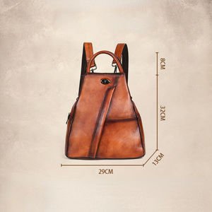 กระเป๋าเป้สะพายหลัง AndoBag รุ่น Retro สำหรับผู้หญิง ทำจากหนังวัวแท้ กระเป๋าสะพายไหล่ กระเป๋าถือสำหรับเดินทาง ความจุขนาดใหญ่ เหมาะสำหรับกิจกรรมกลางแจ้งและการเดินทาง รุ่น 2089 - Product Image 6
