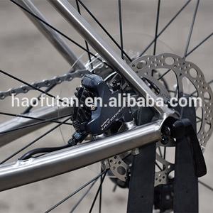 Cadre de vélo de route en titane personnalisé, de qualité supérieure, câble <span class=keywords><strong>Di2</strong></span>, pour la course à pied, avec support de dérailleur <span class=keywords><strong>avant</strong></span>, nouveau - Product Image 2