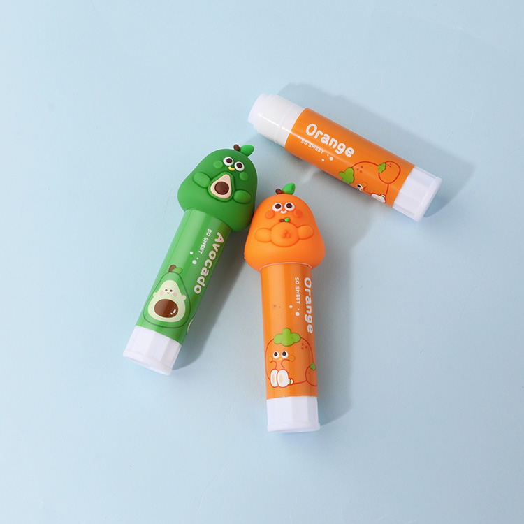 2022 новый силиконовый клей с мультяшным рисунком, 11 г, милый клей, клей для детей и студентов, школьный клей с фруктами