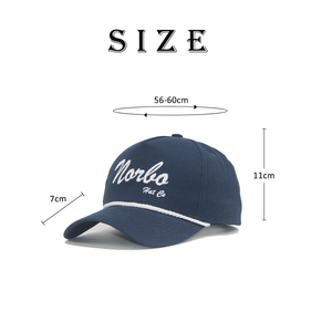 2025 en Stock Retro personalizado 3D bordado logo sombreros de 5 paneles gorras deportivas con estampado de hojaldre Gorras gorra de béisbol de algodón para Unisex - Product Image 6