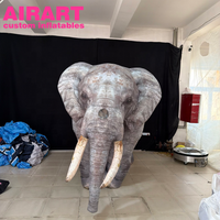 Série d'animaux gonflables Safari, éléphant gonflable géant, décoration de zoo gonflable d'extérieur