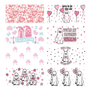 Transferencias DTF de Hadas para Vasos de 16oz, Pegatinas DTF UV para Envolver Vasos con Diseño de Confesión de Amor Juguetona, Pegatina de Transferencia Térmica DTF - Product Image 1