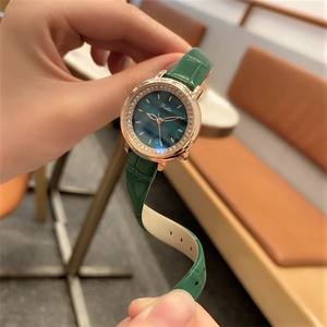 Scottie-Reloj de pulsera de cuarzo con esfera redonda para mujer, elegante, de lujo, de cuero, con diamantes - Product Image 4