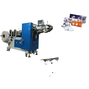 Tự Động Mini Trên Khuôn Mặt Giấy Gói Dập Nổi Gấp Bỏ Túi Khăn Tay Dây Chuyền Sản Xuất Máy - Product Image 1