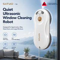 Robot de nettoyage de vitres automatique à ultrasons SATUO JSDROBOT T30, silencieux, léger, robot de nettoyage de vitres intelligent pour la maison, le bureau, OEM
