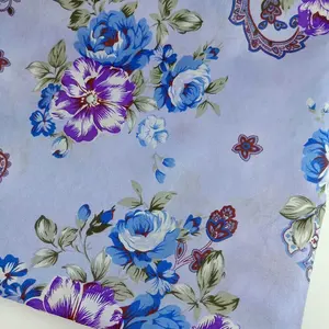 Melhores produtos de negociação lote de polister impressão digital floral cama folhagem tecido