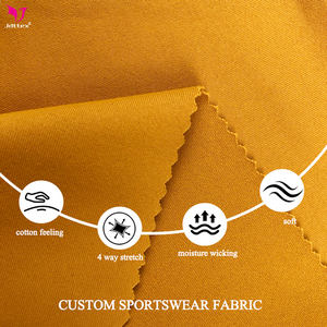 Wholesale Polyamide Stretch Moisture Wicking Spandex Cotton Feel Gym Wear Fabric for Yoga or Fitness - Product Image 2