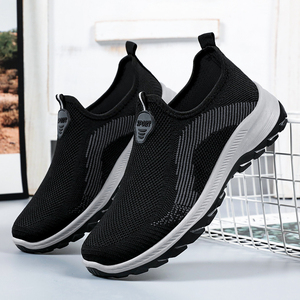 Men's Casual Microfiber Leather Upper Sport Sneakers Large Dad Shoes PU Rubber Sole Waterproof Breathable Walking for Summer - Product Image 3
