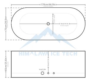 Baignoire de Luxe pour Bain de Glace - Surface Solide Texture Ardoise, Durabilité Toutes Saisons, Idéale pour Hôtels, Resorts, Spas ou Jardins - Product Image 3