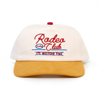 Alta calidad, venta al por mayor, logotipo bordado 3D personalizado, 5 paneles, sombrero Sin estructura, gorra de béisbol vintage con ala curvada