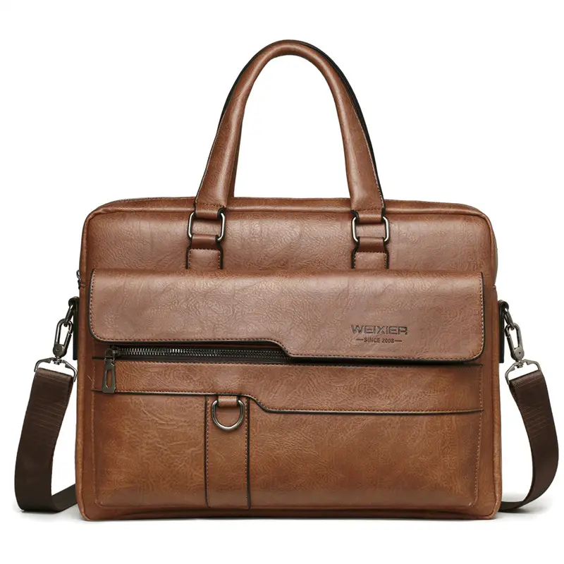 mens leather messenger bag briefcase