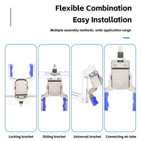 JD Mini GR04.100 Pneumatic Gripper Robotic Arm Silicone Pad Magnetic Detection Wide Opening Injection Molding Machine End of Arm.