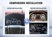Autoradio portable 12,3 pouces Android, tableau de bord numérique, compteur de vitesse, Ford F150 2009-2012, stéréo sans fil, 1 an