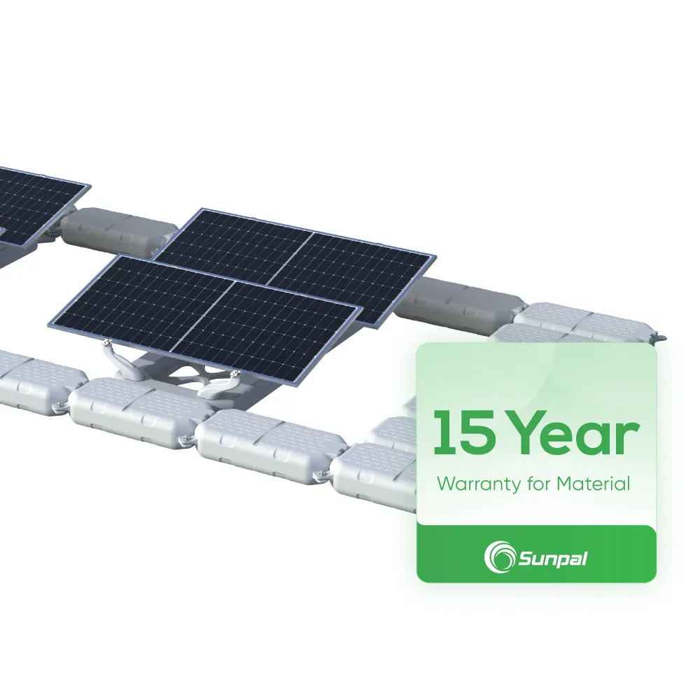 Estructura de montaje de paneles solares PV Sistema de montaje flotante con abrazadera media