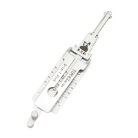 Outil de serrurier durable Lishi 2-EN-1 TOY43 pour déverrouillage de serrures de voiture et de portes de véhicules