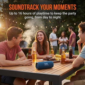 ลำโพงบลูทูธพกพา <span class=keywords><strong>JBL</strong></span> <span class=keywords><strong>FLIP7</strong></span> พร้อมซับวูฟเฟอร์ ระบบเพิ่มประสิทธิภาพเสียงด้วย AI เหมาะสำหรับการตั้งแคมป์ และกิจกรรมกีฬา - Product Image 5