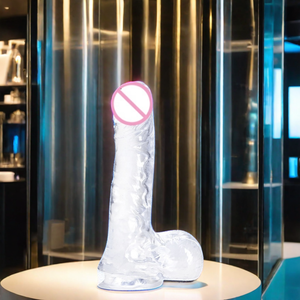 Ava Realistische Adult Strap-On <span class=keywords><strong>Dildo</strong></span> Enorme Glazen <span class=keywords><strong>Dildo</strong></span> Met Vibrator Sex Producten Voor Vrouwen - Product Image 6