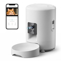Distributeur automatique de nourriture pour animaux de compagnie 2L Wifi, double alimentation, pour chat et chien, vente en gros, dropshipping FBA