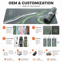 Tapis de yoga en caoutchouc naturel antidérapant, tapis d'exercice professionnel en fibre de coco givrée, absorption des chocs, silencieux, écologique