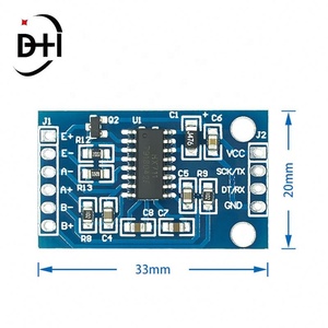 Módulo de puerto serie HX711 AD, sensor de pesaje electrónico de un solo chip, sensor de presión de precisión de 24 bits - Product Image 5