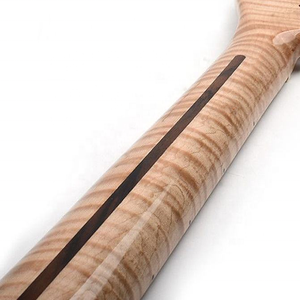 Oferta caliente al por mayor: Mástil de repuesto para guitarra de 21 trastes, de arce flameado natural, para guitarra TL - Product Image 2
