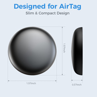 MiLi LiTag Duo : Étui magnétique en plastique, traceur GPS intelligent, localisateur étanche IP65, Air Tag pour Android, localisateur d'objets, pour animaux de compagnie, chiens, portefeuilles