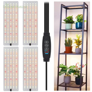 Luz de cultivo de 40W con adaptador, panel de 4 LED, luces de cultivo de escritorio de 540 LED, lámpara de cultivo debajo del gabinete con temporizador para el crecimiento de plantas de interior - Product Image 1