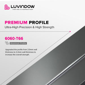 Thermisch onderbroken aluminium hef-schuifdeur, drievoudig beglaasd met Low-E glas, zwaar uitgevoerd voor villa, balkon en patio - Product Image 5