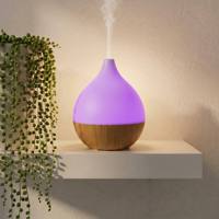 Diffuseur d'huiles essentielles moderne et simple, 7 couleurs, lumière chaude, arrêt automatique, sur table, 100 ml, humidificateur ultrasonique USB pour aromathérapie