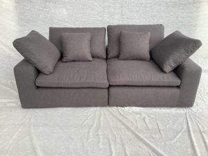 Thiết Kế Hiện Đại Đám Mây Cắt Sofa Đặt Nhung Vải Bọc Với Xuống Đầy Đồ Nội Thất Phòng Khách - Product Image 4
