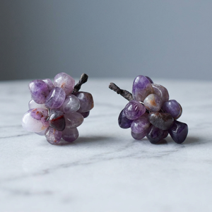 Colgantes de Ágata en Forma de Uva, Plata, Estilo Clásico, Piedra Natural, Dijes con Forma de Fruta, Lindos y Temáticos, para Aniversario, Uso Diario, Unisex - Product Image 3