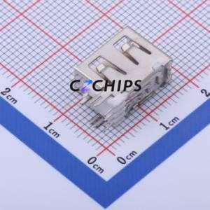 906-762A1016D10200 <b>USB</b> Connector Through hole Component (THT) Connector Type-<b>A</b> <b>USB</b> <b>2.0</b> Female Side Insert - Product Image 2