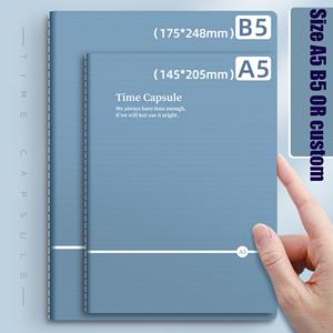 Cuaderno Ecológico Personalizado de Fábrica, Cuaderno de Papel Ecológico para Estudiantes A5 B5, 40 Hojas, Encuadernación Cosida con Hilo - Product Image 5