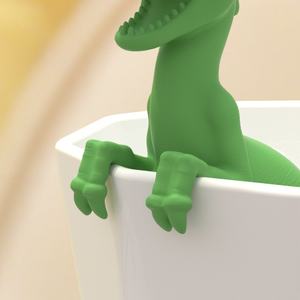 Infuseur à thé en silicone en forme de dinosaure mignon, boule filtrante pour thé en vrac - Product Image 5