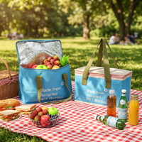 OEM/ODM sac isotherme à lunch de qualité alimentaire recyclé sac glacière pique-nique avec logo personnalisé et fermeture éclair