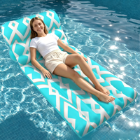 ENLIGHT Transat Gonflable en PVC avec Support Dorsal Imprimé Tropical pour Adultes - Flotteur de Piscine pour Lac, Plage et Fêtes Adultes